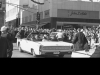 John F. Kennedy, Jackie, and Governor John Connally in motorcade in downtown Fort Worth, 11/22/1963